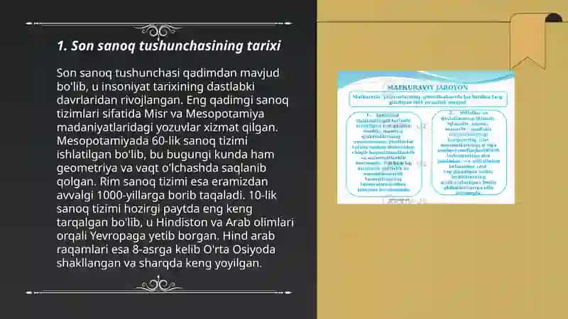 Son sanoq tushunchasi natural son sanoq va nol tushunchalarining yuzaga kelishi tarixi 3