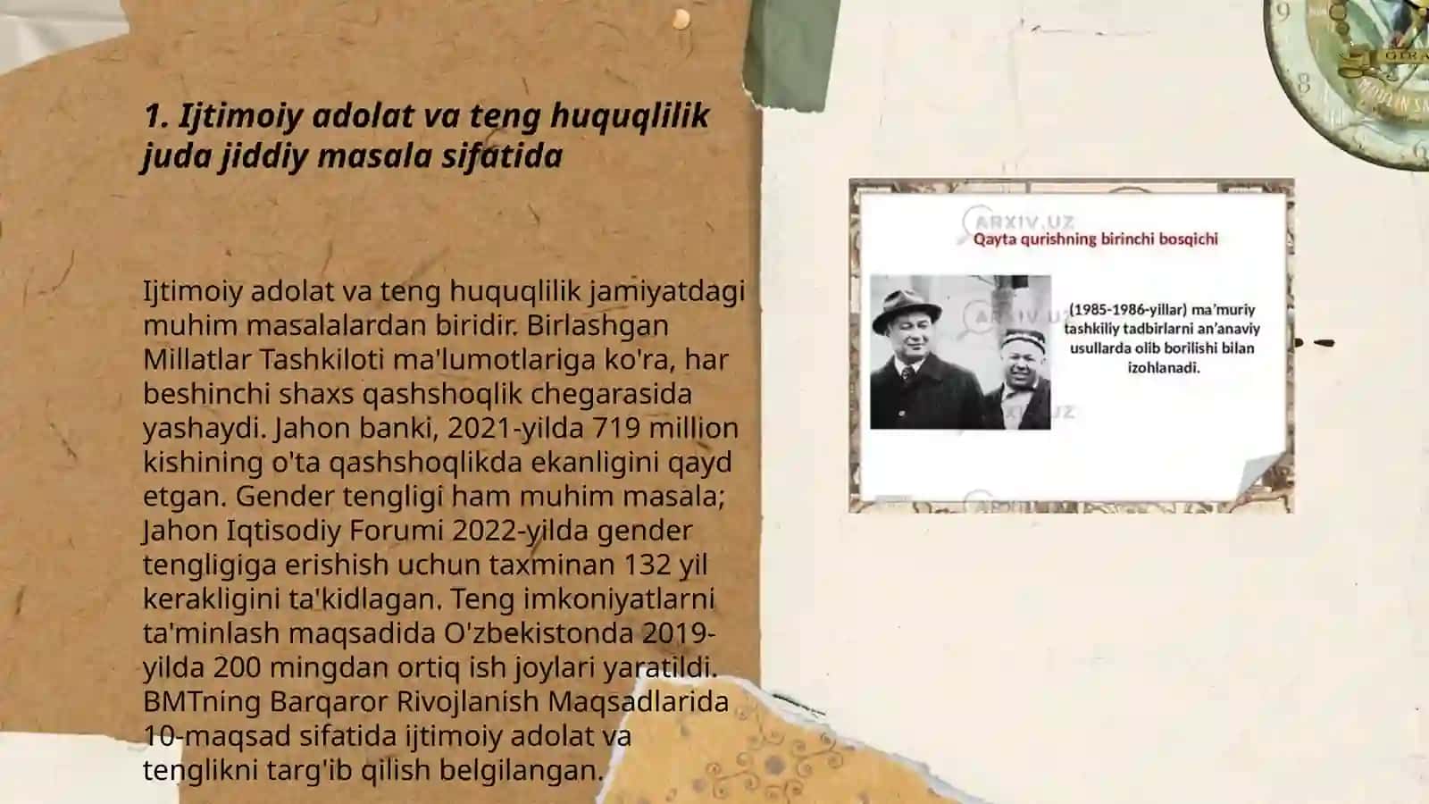 Ijtimoiy adolat va teng huquqlilik juda jiddiy masala sifatida 3
