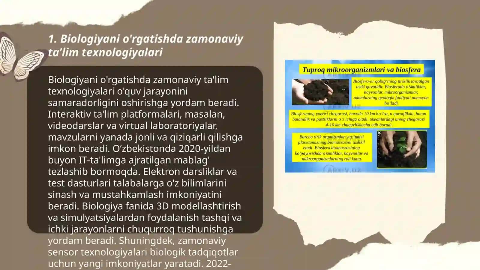 Biologiyadan mashgʻulotlarni rivojlantiruvchi ta’lim texnologiyasi asosida loyihalashtirish 3