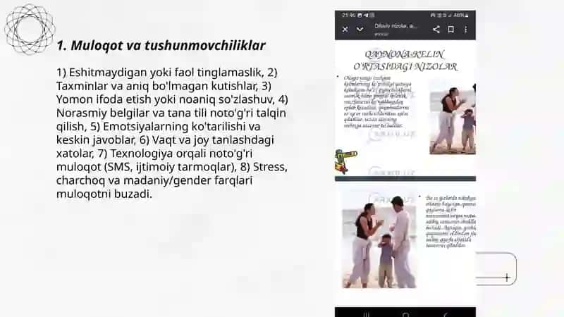 Oiladagi kelishmovchilik va ularning sabablari 3