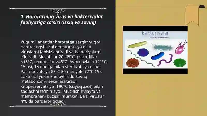 Virus va bakteriyalarga turli biolik va abiotik faktlarning tasiri 3