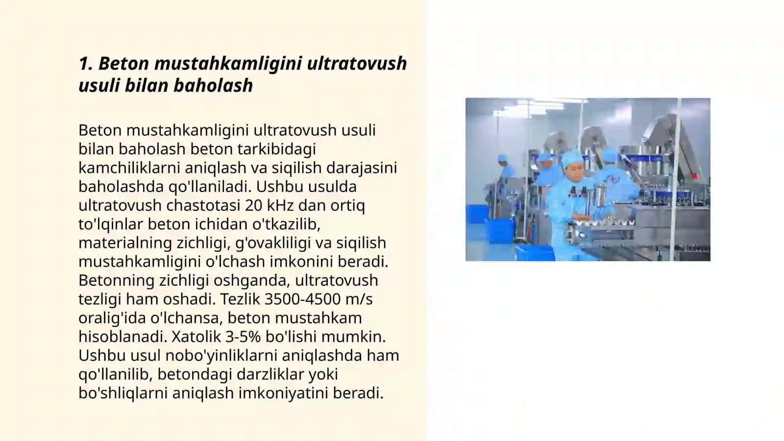 Beton mustahkamligini buzmasdan aniqlash usullari 3