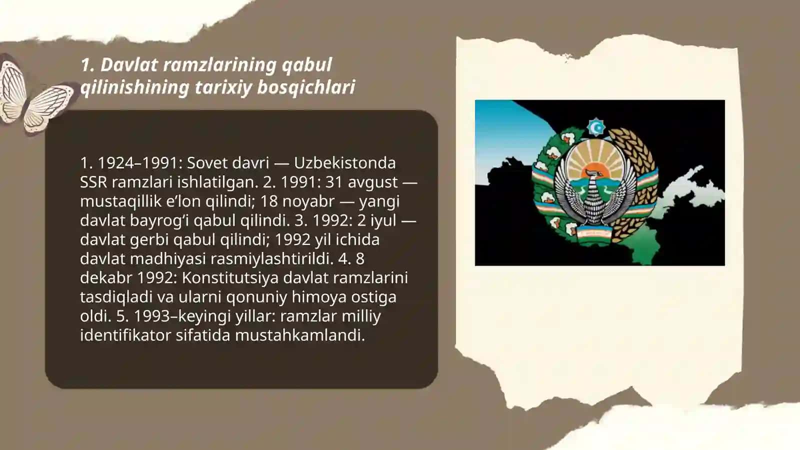Oʻzbekiston Respublikasi davlat ramzlarining qabul qilinishi 3