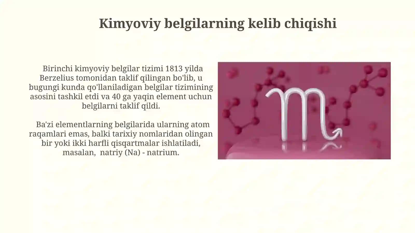 Kimyoviy elementlar belgilanishi 3
