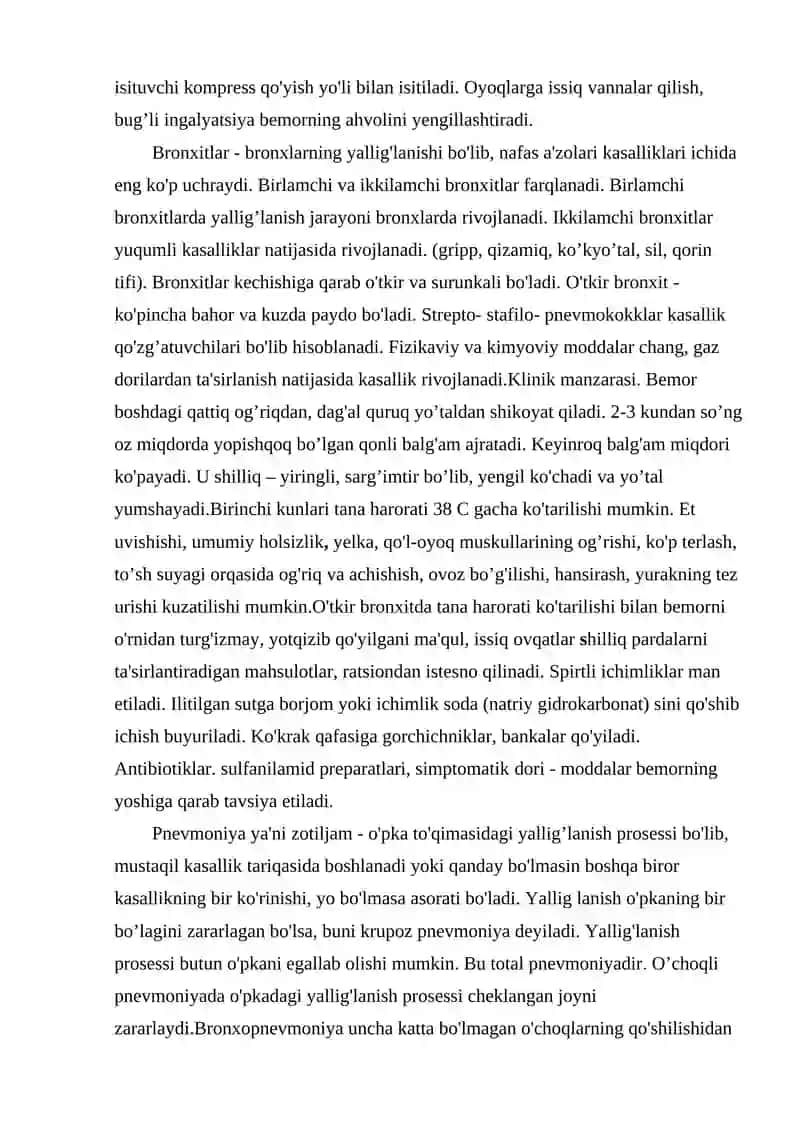 Nafas olish va yurak - qon tomir tizimlarining kasalliklari 3