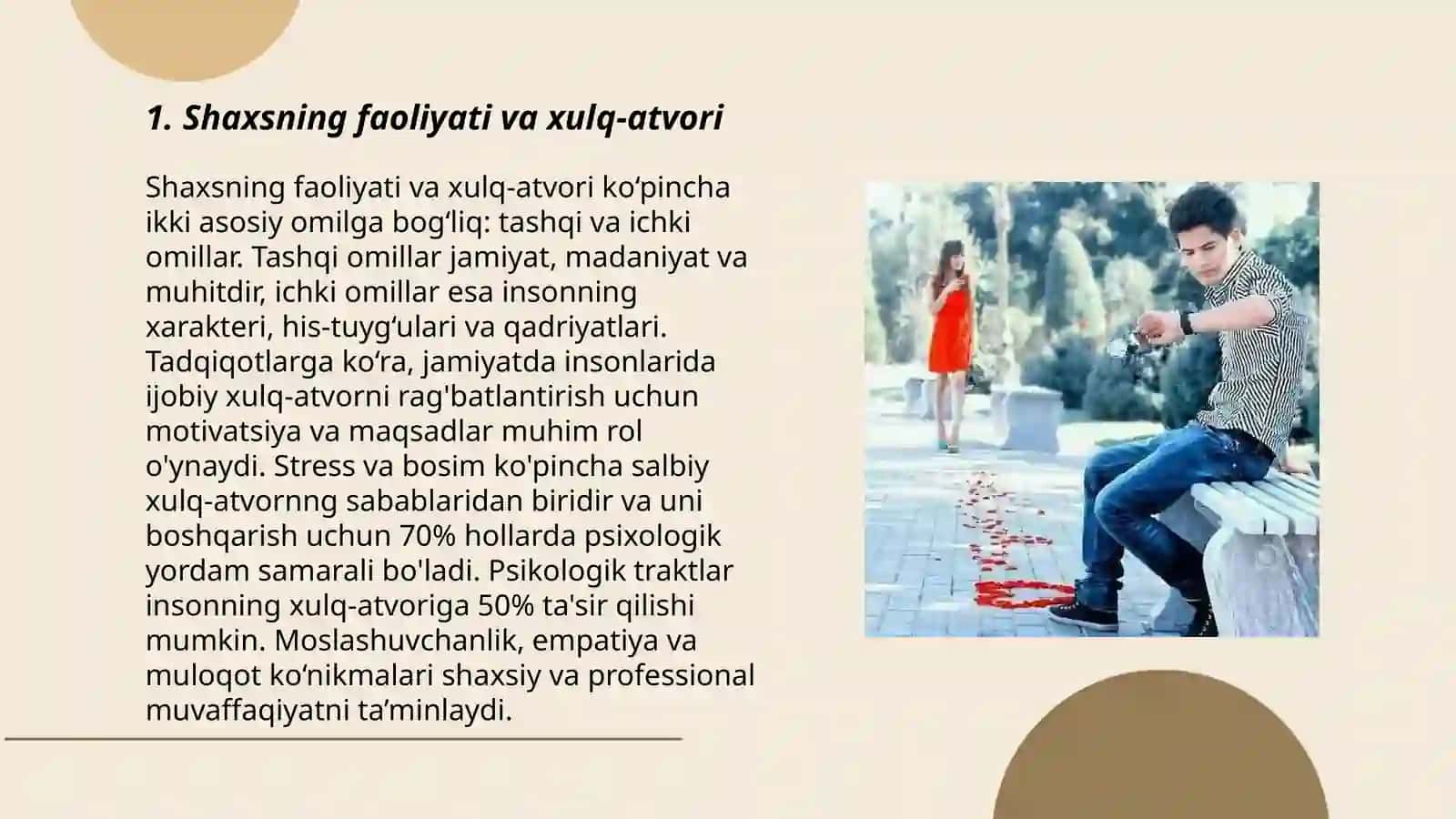 Shaxs og‘ishgan xulqini psixologik tasniflash va tajovuz va tajovuzkor axloq 3