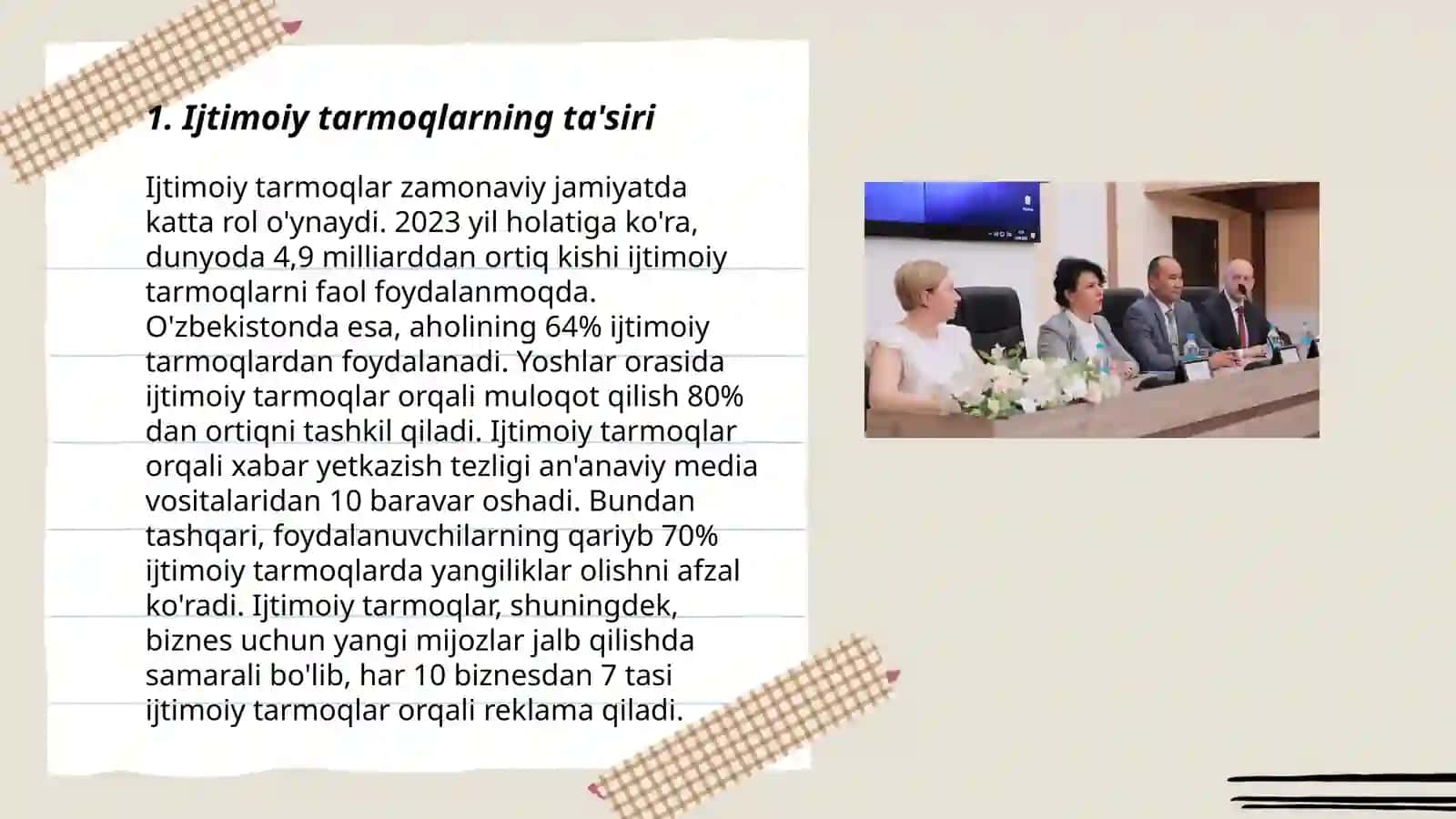 Ijtimoiy tarmoq va videokonferensiyalar 3