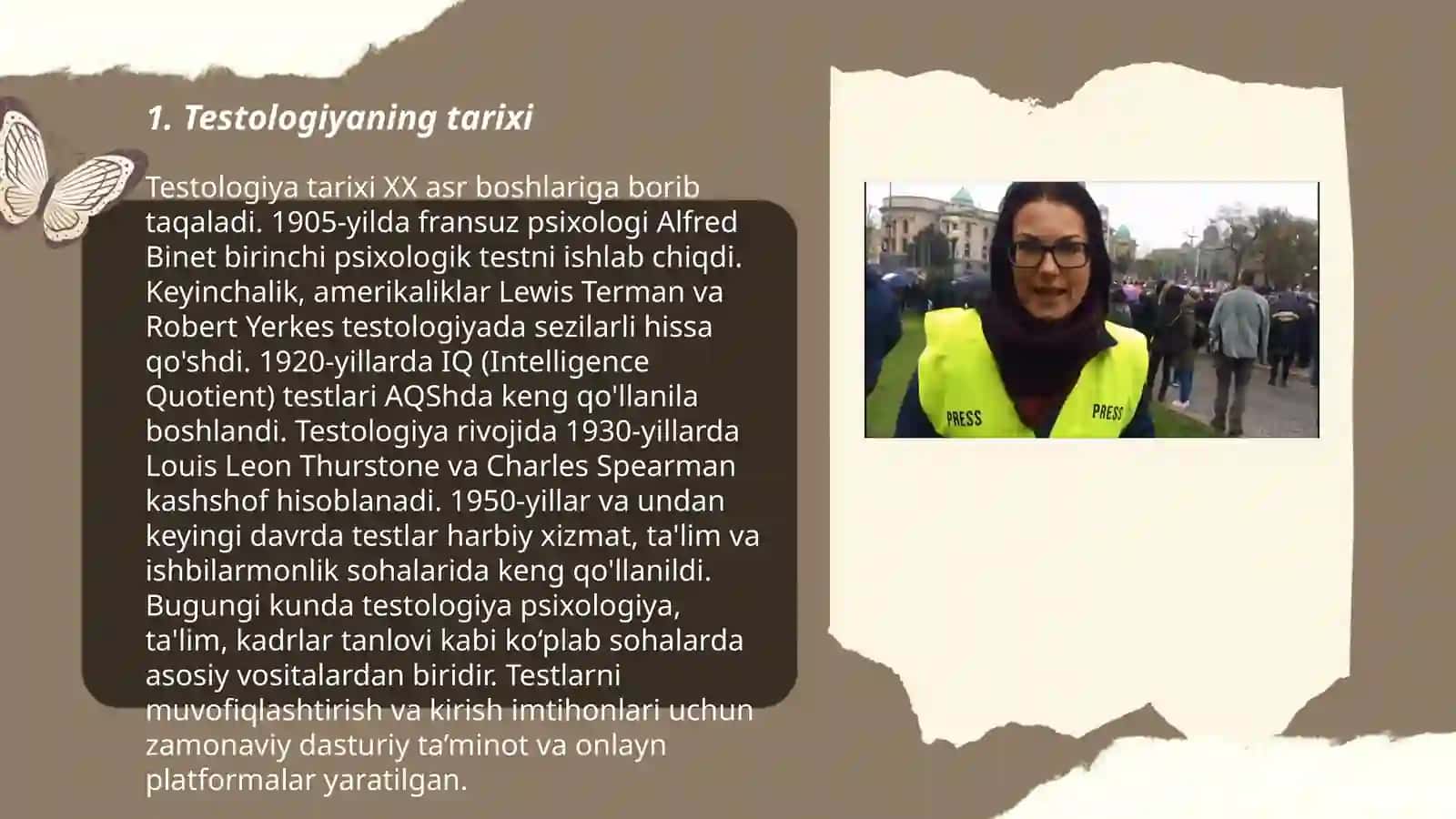 Testologiya faniga kirish. Nazorat predmeti va obyekti 3