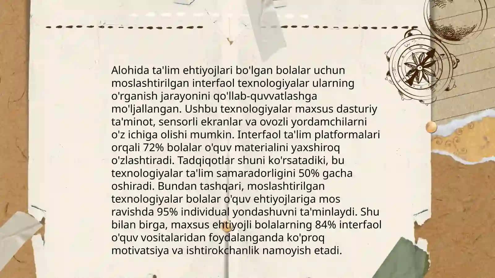 Alohida ta'lim ehtiyojlari bo'lgan bolałarning talim jarayonida interfaol texnologiyalar 3