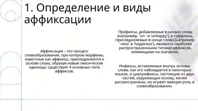 Аффиксальные способы образования слов 3