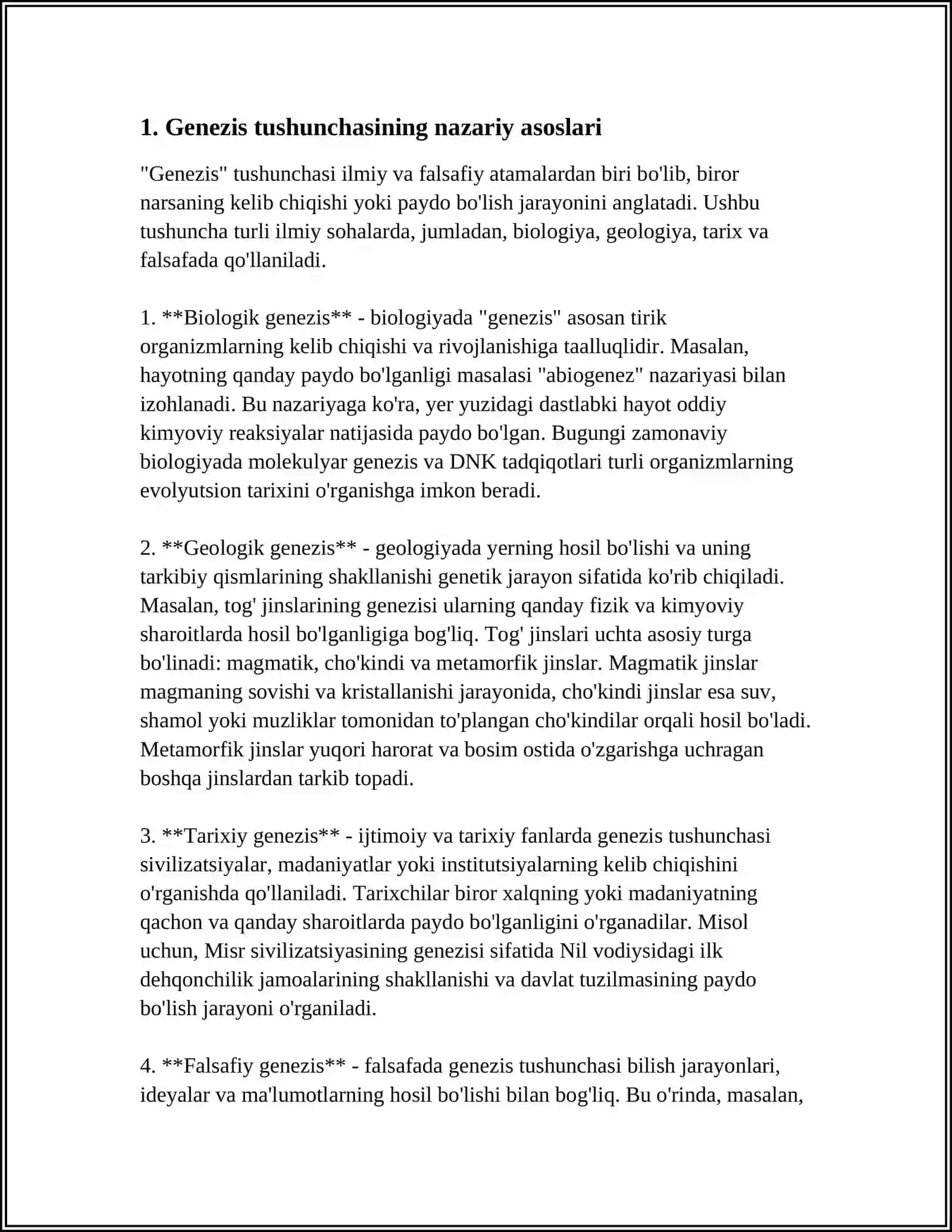GENEZIS TUSHUNCHASI, ADABIYOT TARAQQIYOTI OMILLARI 3