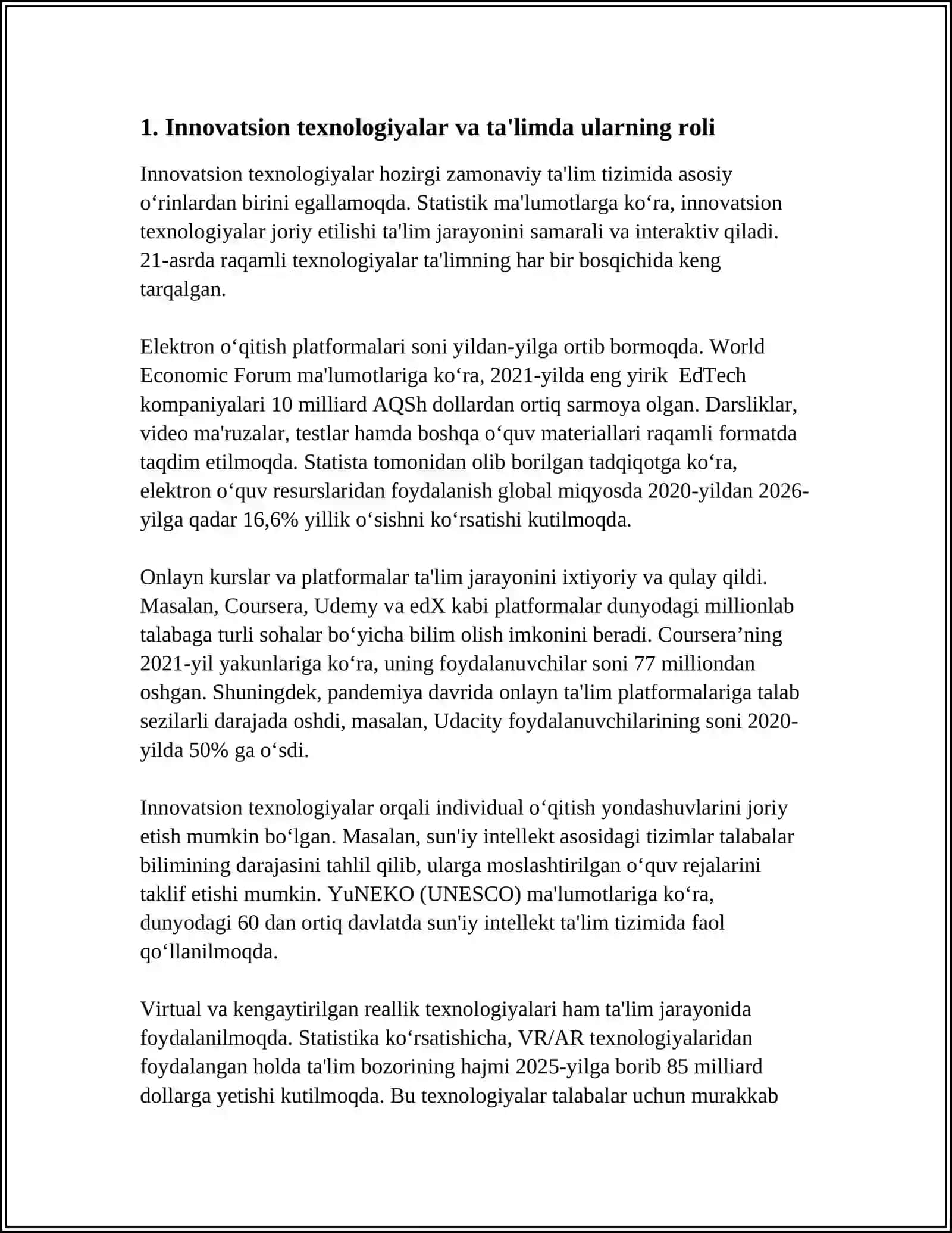 TARBIYADA INNOVATSION TEXNALOGIYALARNING O’RNI 3
