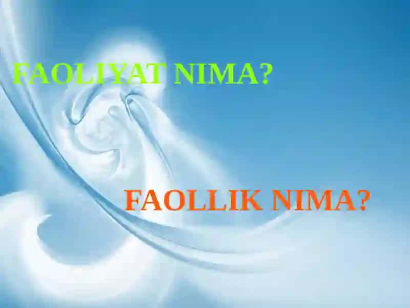 SHAXSNING FAOLIYATI VA MOTIVATSIYA 3