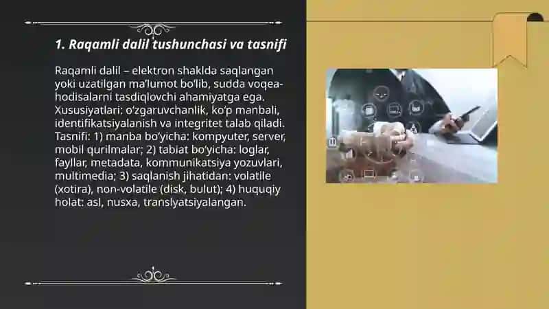 Raqamli Dalillarning Huquqiy Maqomi 3