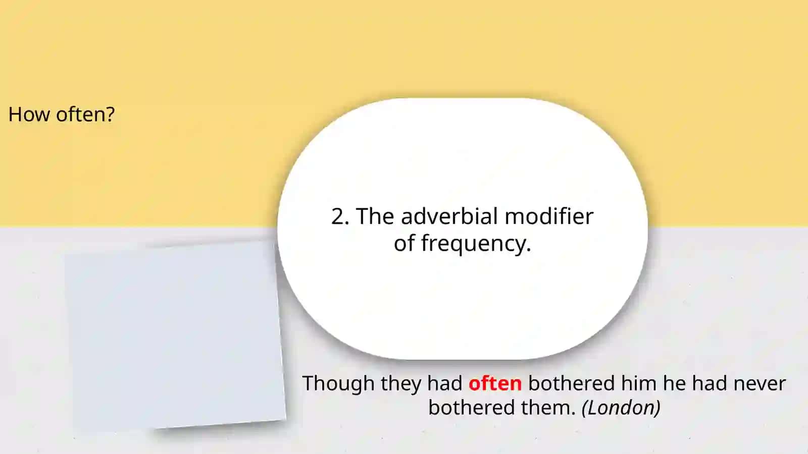 Adverbial modifier and its types 3
