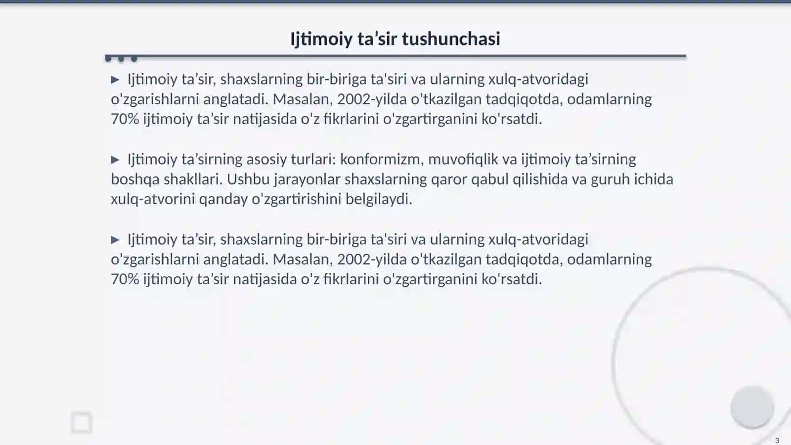 Ijtimoiy ta’sir va guruh xulq-atvori 3