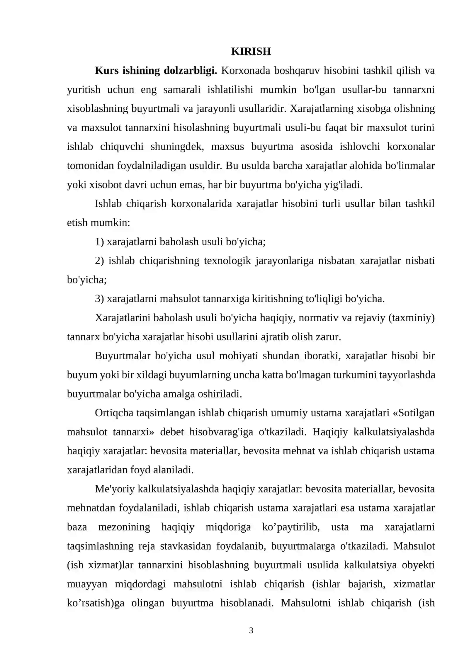 Ishlab chiqarish xarajatlarining kalkulyatsiya moddalari bo'yicha tahlil 3