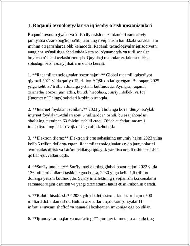 IQTISODIYOTDA RAQAMLI TEXNALOGIYALARDAN FOYDALANISHNING ASOSIY ROLLARI 3