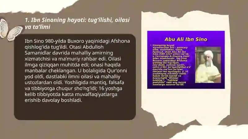 Ibn Sino haqida va qilgan ishlari tarixda 3