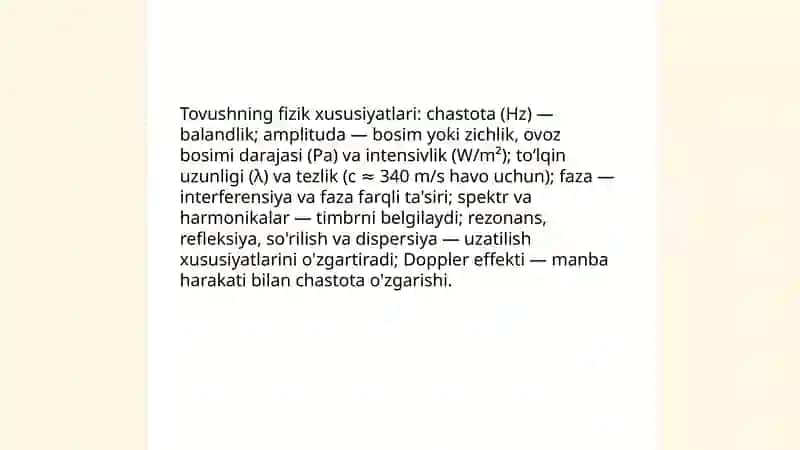 Tovush. Musiqiy tizim 3