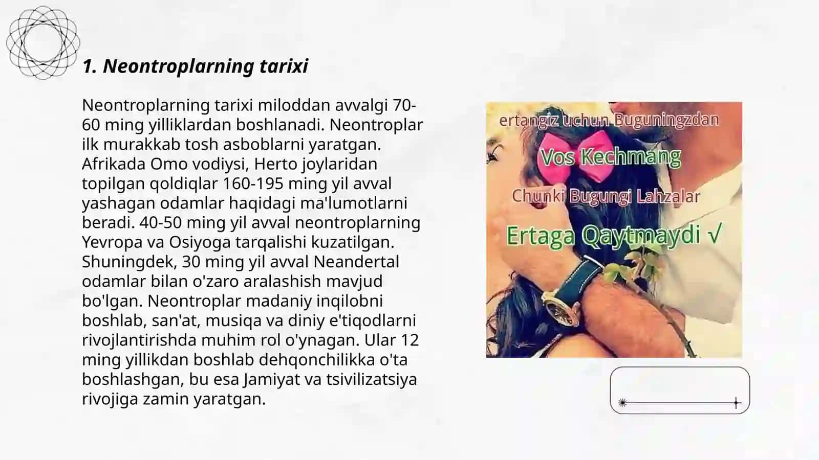 Neontroplarning asosiy vakillari, tashqi qiyofasi, yashash joylari, hayot kechirish tarzi 3