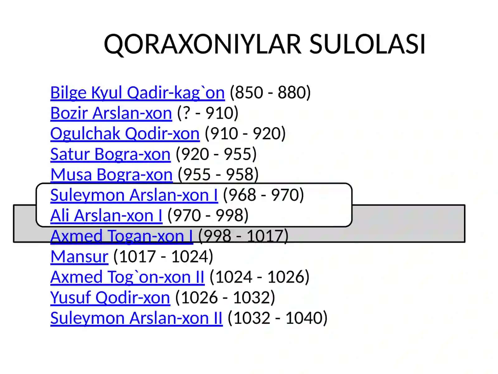 QORAXONIYLAR DAVLATI 3