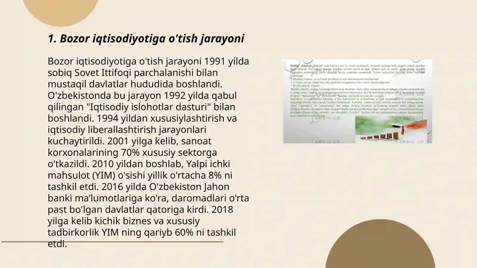 Bozor iqtisodiyotiga o'tish jarayoni 3