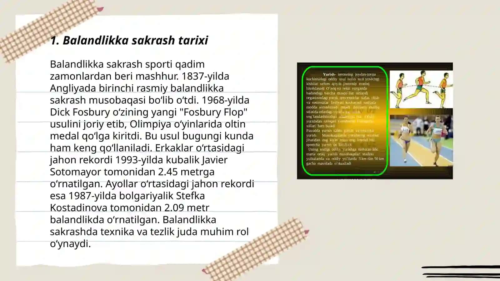 Balandlikka sakrash usullarini oʻrganish glossariy tuzish 3