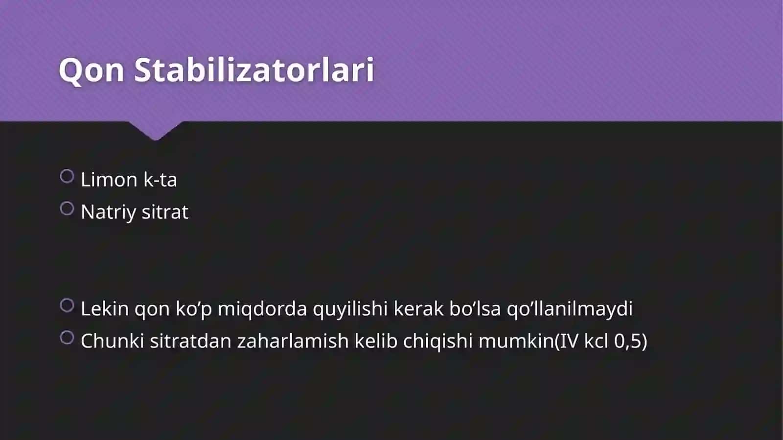 Qonnikonservalash 3