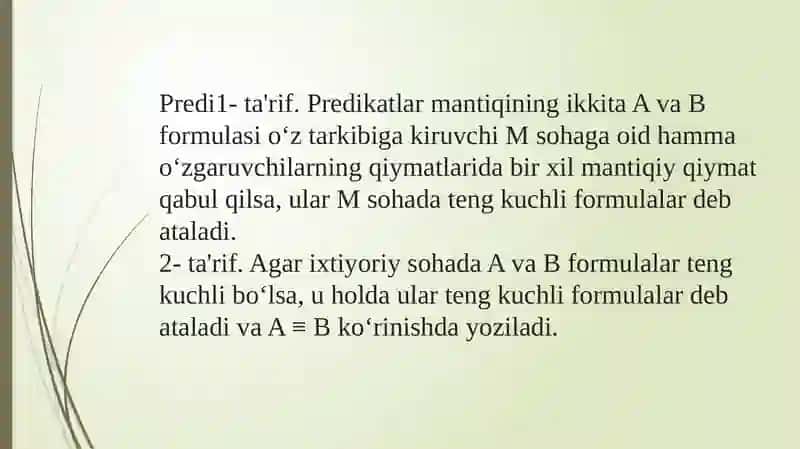 Predikatlar normal shakli 3