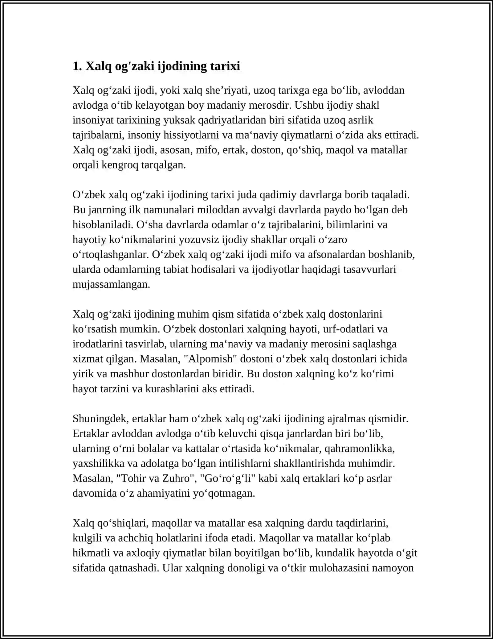 XALQ OG'IZAKI IJODI 3