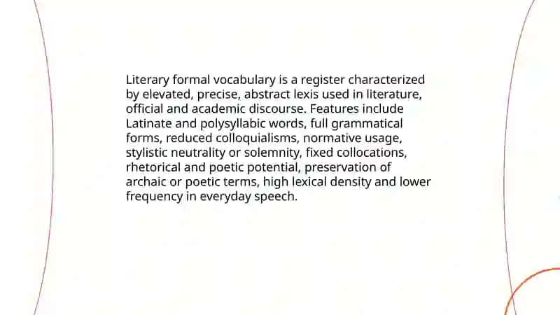 Lecture 3 Basic features of literary and colloquial vocabulary 3