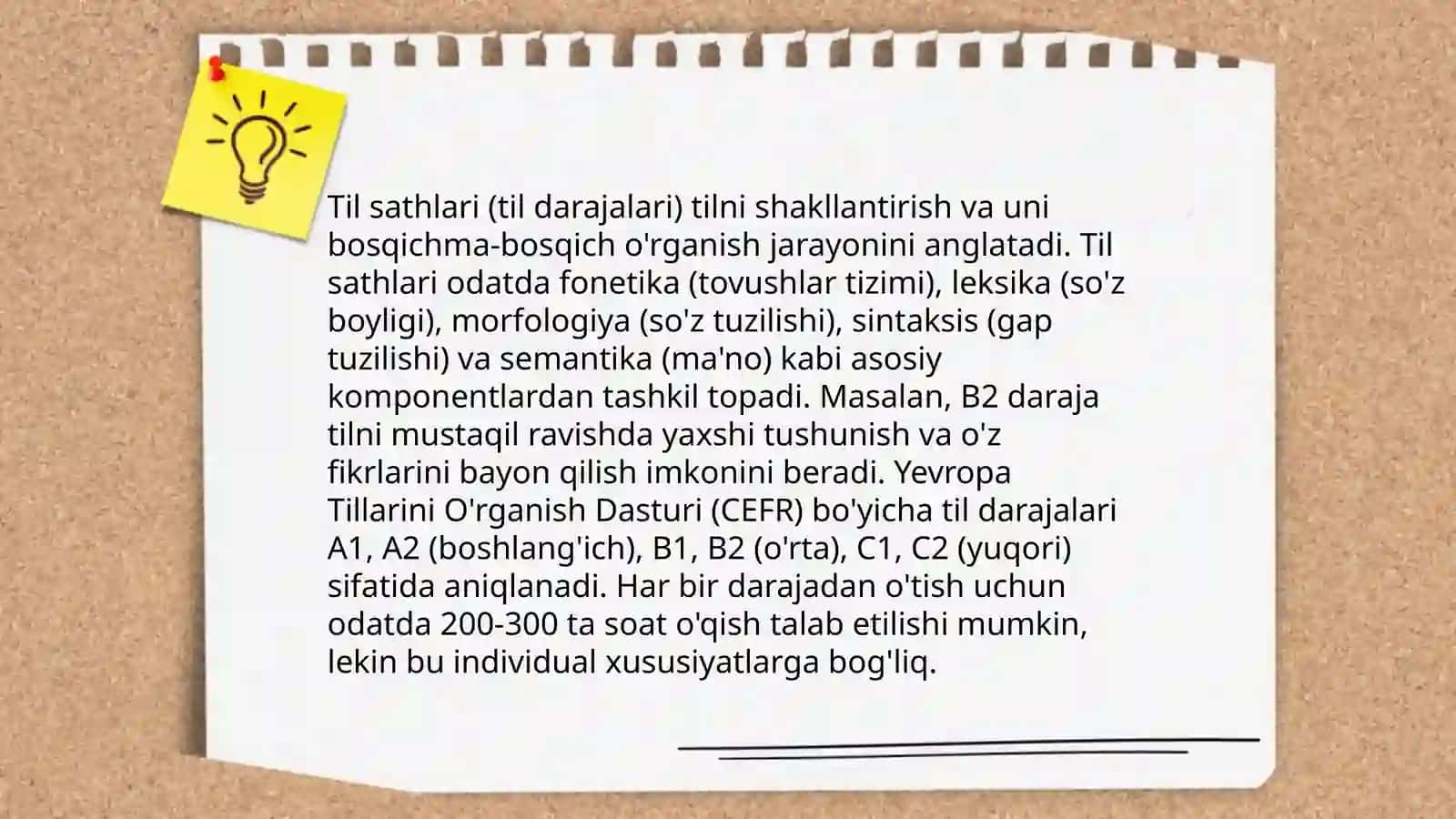 Til sathlari va uning birliklari 3