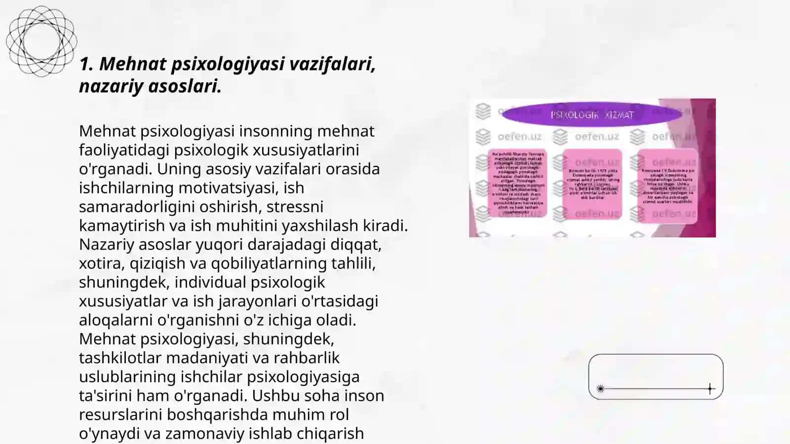 Mehnat jamoalarida psixologik xizmat amaliyotlari 3
