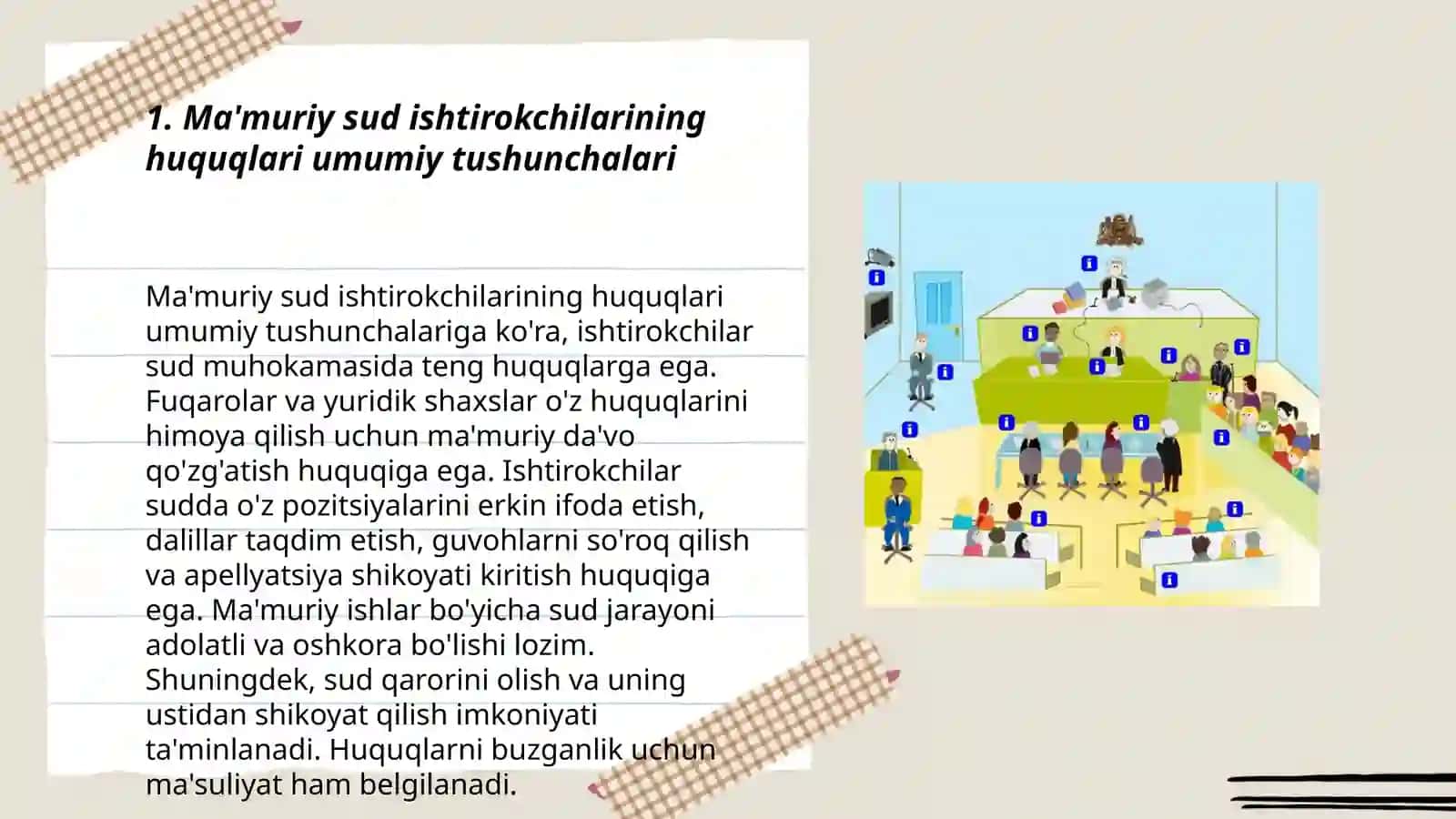 Ma muriy sud ishtirokchilarining huquq va majburiyatlari 3