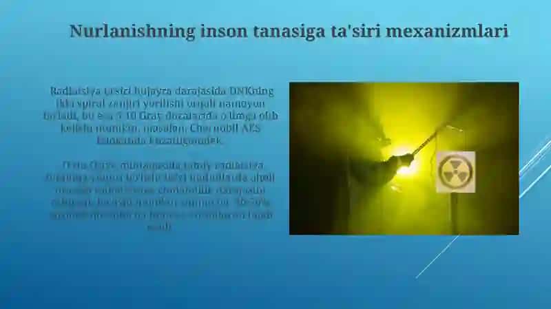 Radioaktiv nurlanishlarning inson organizmiga ta’siri 3