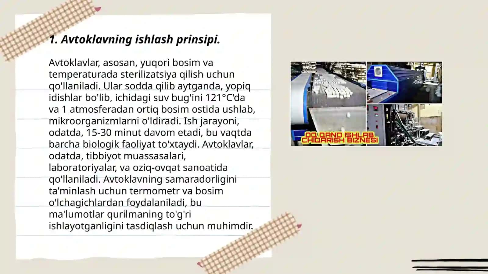 Avtoklov g'ovak betonlardan mahsulot ishlab chiqarish 3