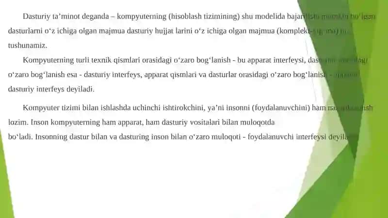 Kompyuterdasturiy ta’minoti Berilganlar bazasini boshqaruvining texnikasoslari 3