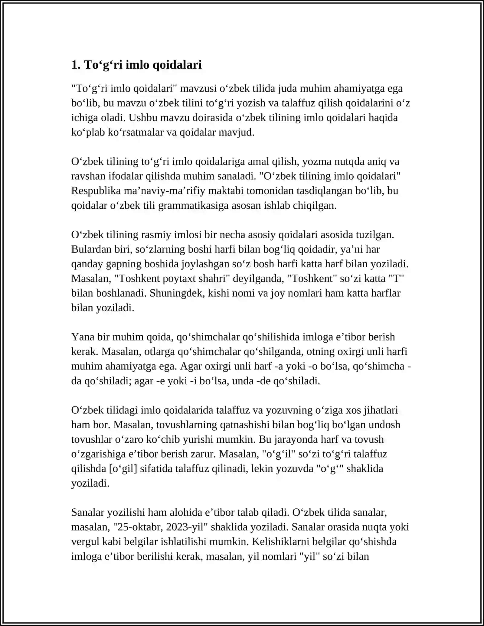SOFT SKILLS- TO‘G‘RI YOZISH, HAR XIL TURDAGI MATNLAR BILAN ISHLASH VA QAYTA ISHLASH 3