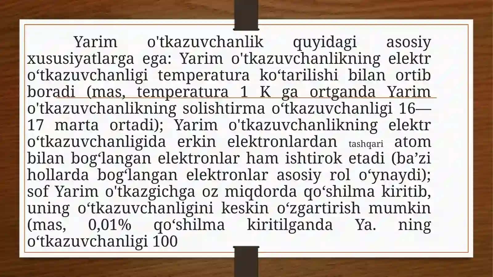 Yarimo’tkazgichlarda elektr to’ki 3
