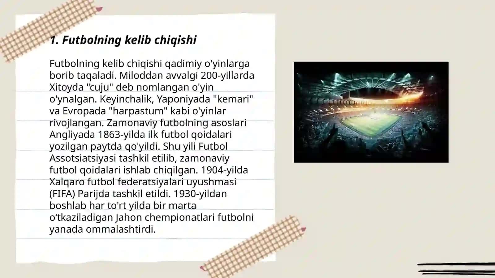 Futbolning kelib chiqib tarixi 3