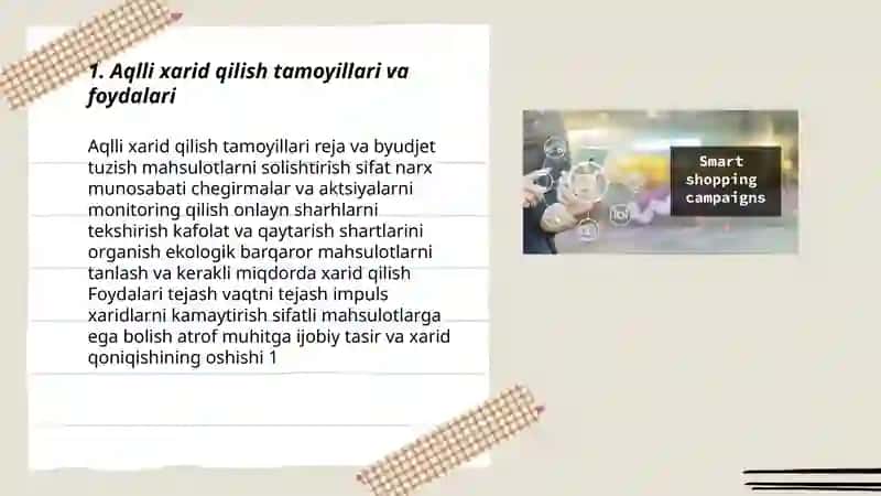 Aqlli xarid qilish tamoyillari va foydalari 3