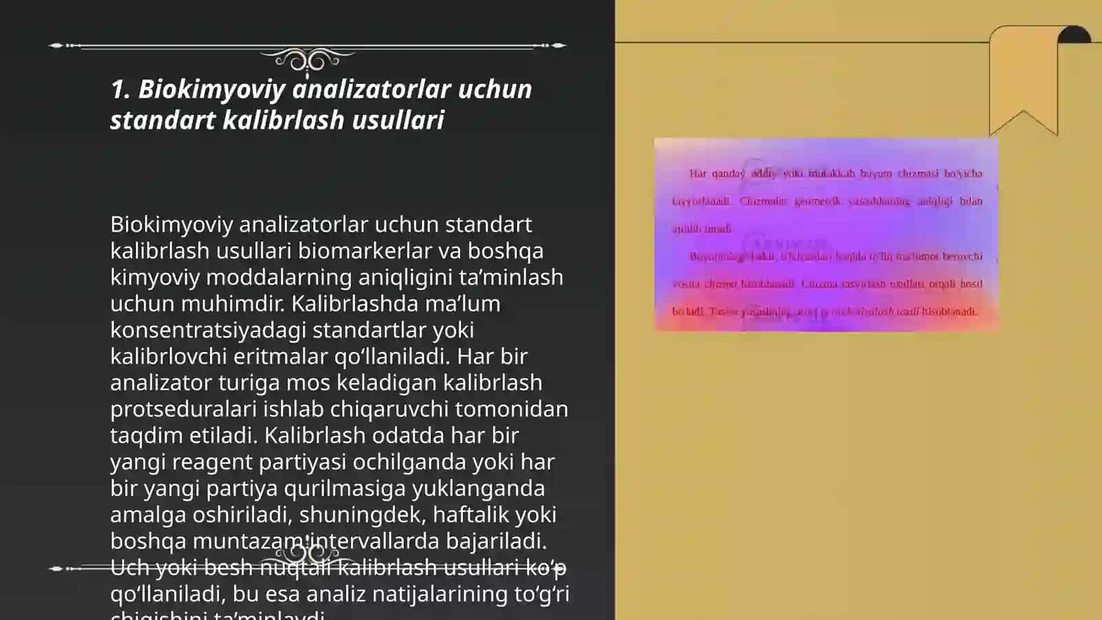 Biokimyoviy analizatorlarni qiyoslash va kalibrlash usullari va vositalari 3