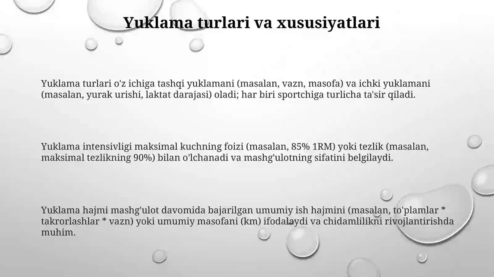 Sport trenirovkasi yuklamalarini rejalashtirish 3