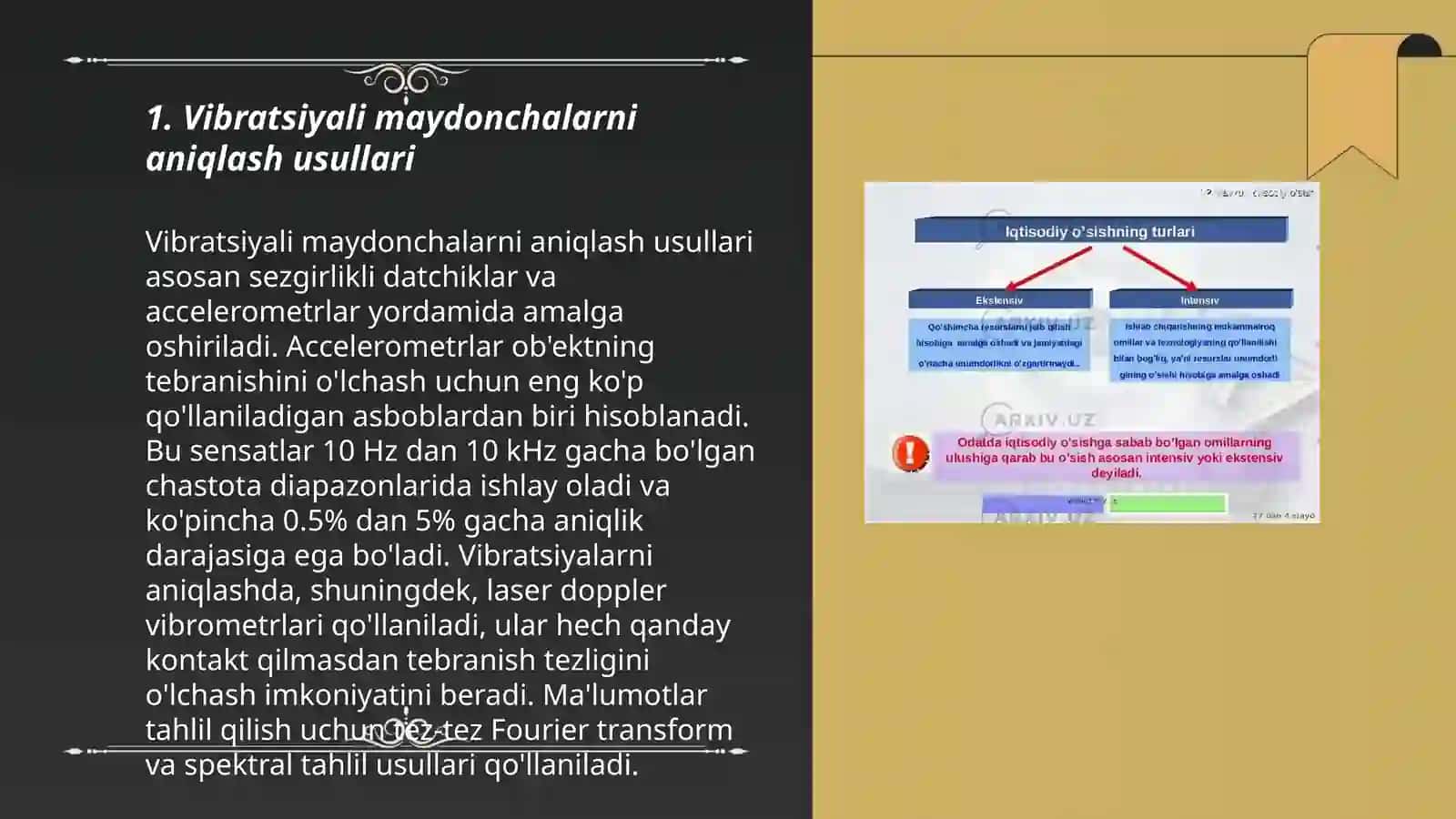 Zamonaviy vibratsiyali maydonchaning asosiy ko’rsatkichlarini aniqlash 3