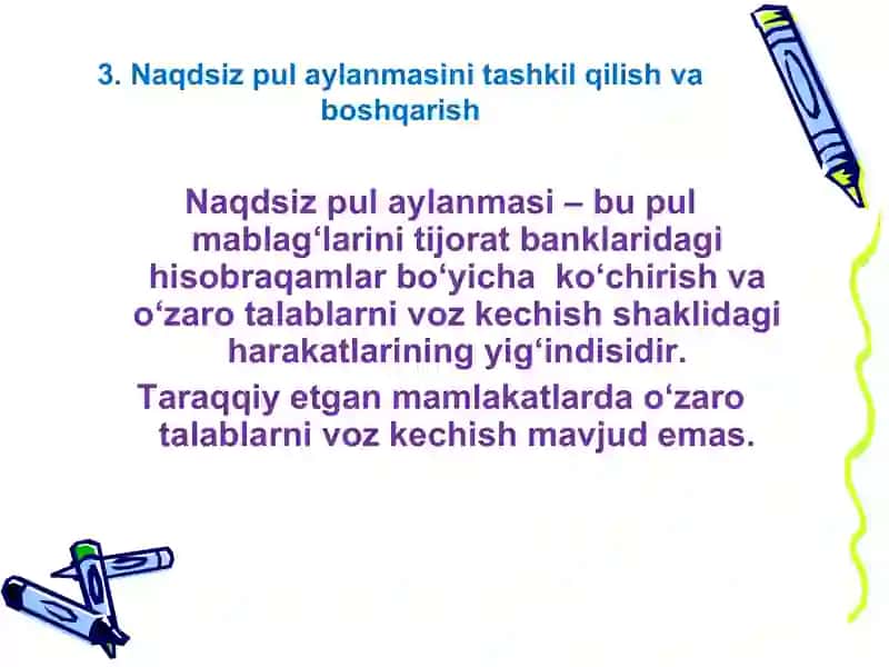 Pul aylanmasi va uning tarkibi 3