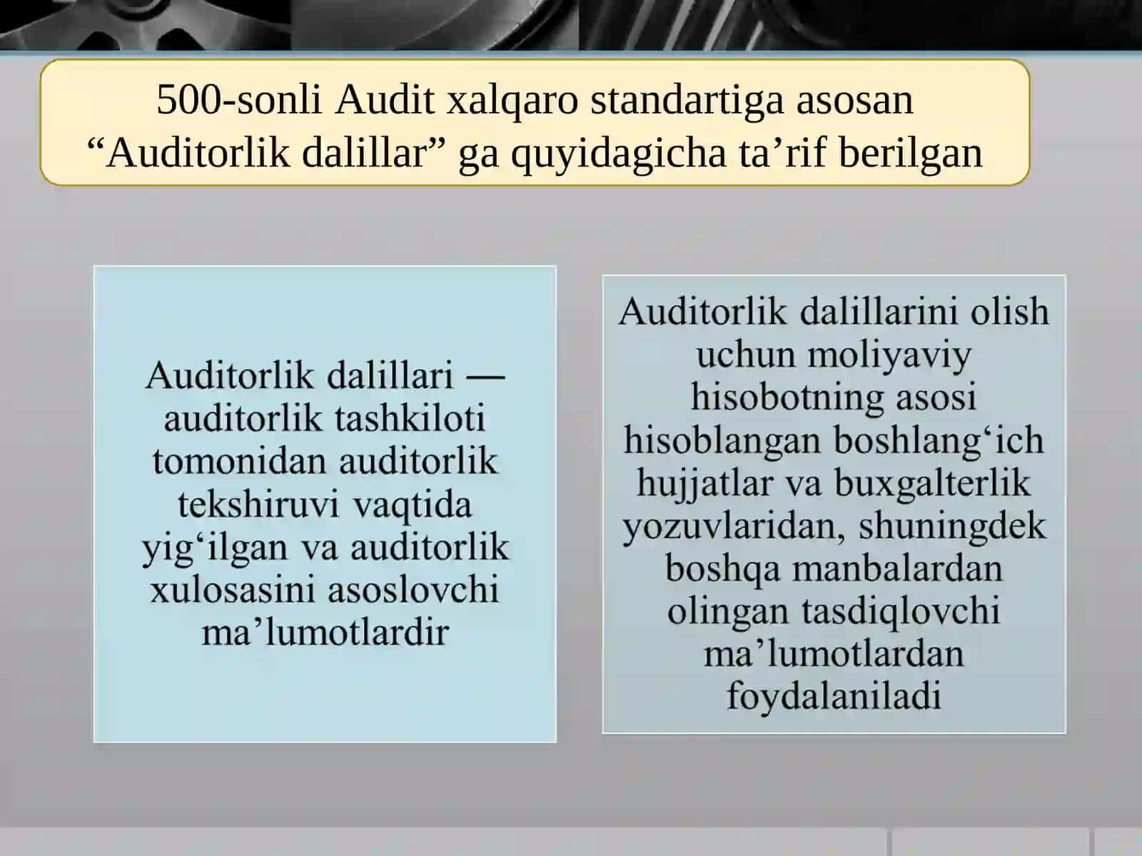 AUDITORLIK DALILLAR 3