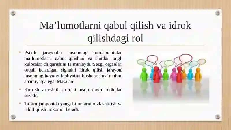 Psixik jarayonlarning inson hayotidagi ahamiyati 3