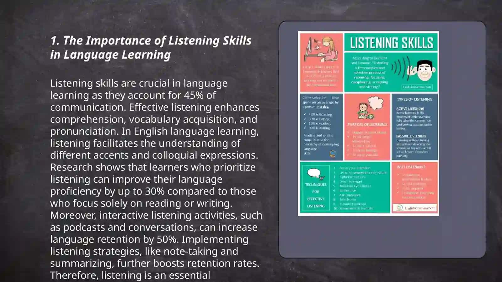 Assessing listening skills 3