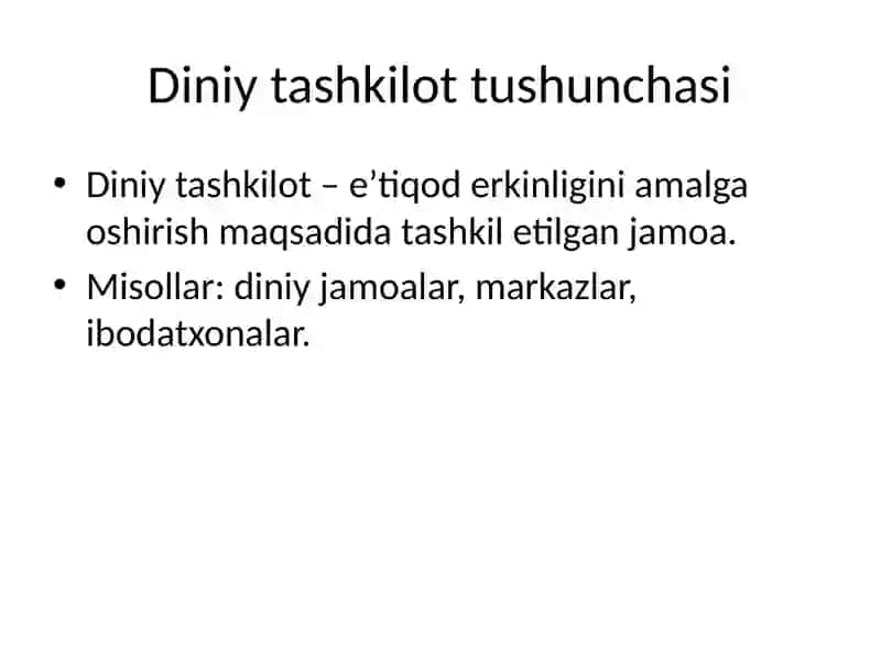 Oʻzbekistonda faoliyat yurituvchi diniy tashkilotlar 3